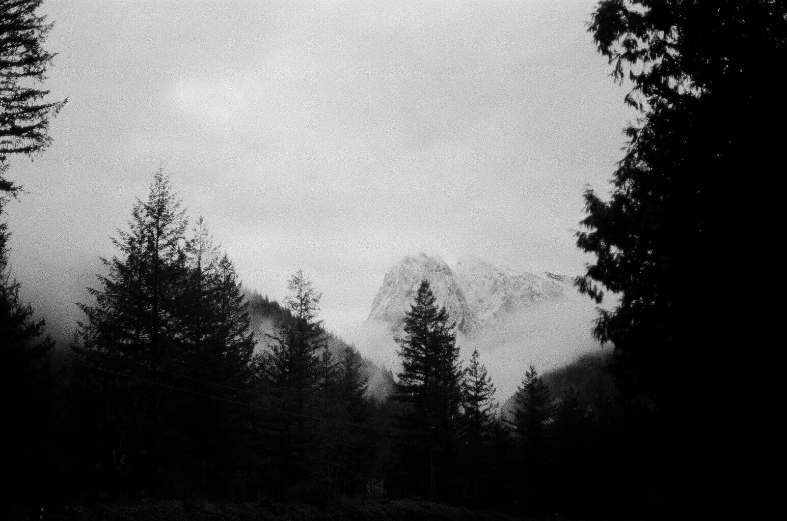 snowy mountains, washington, 2018