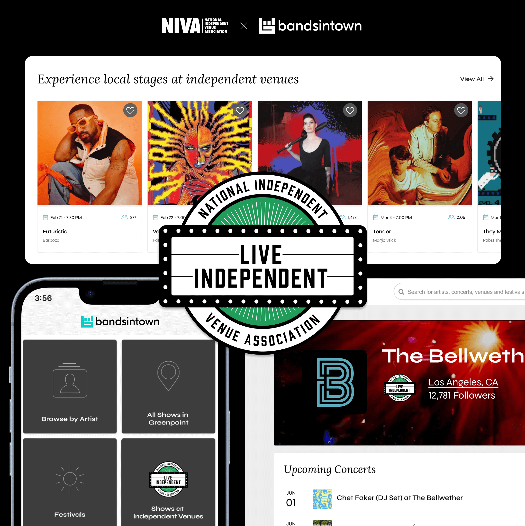 NIVA and Bandsintown partner to support ‘Live Independent’ venues