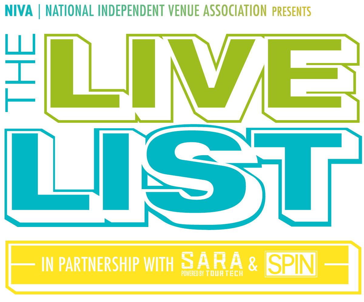 The Live List 2026 | In Partnership with SARA & SPIN Magazine