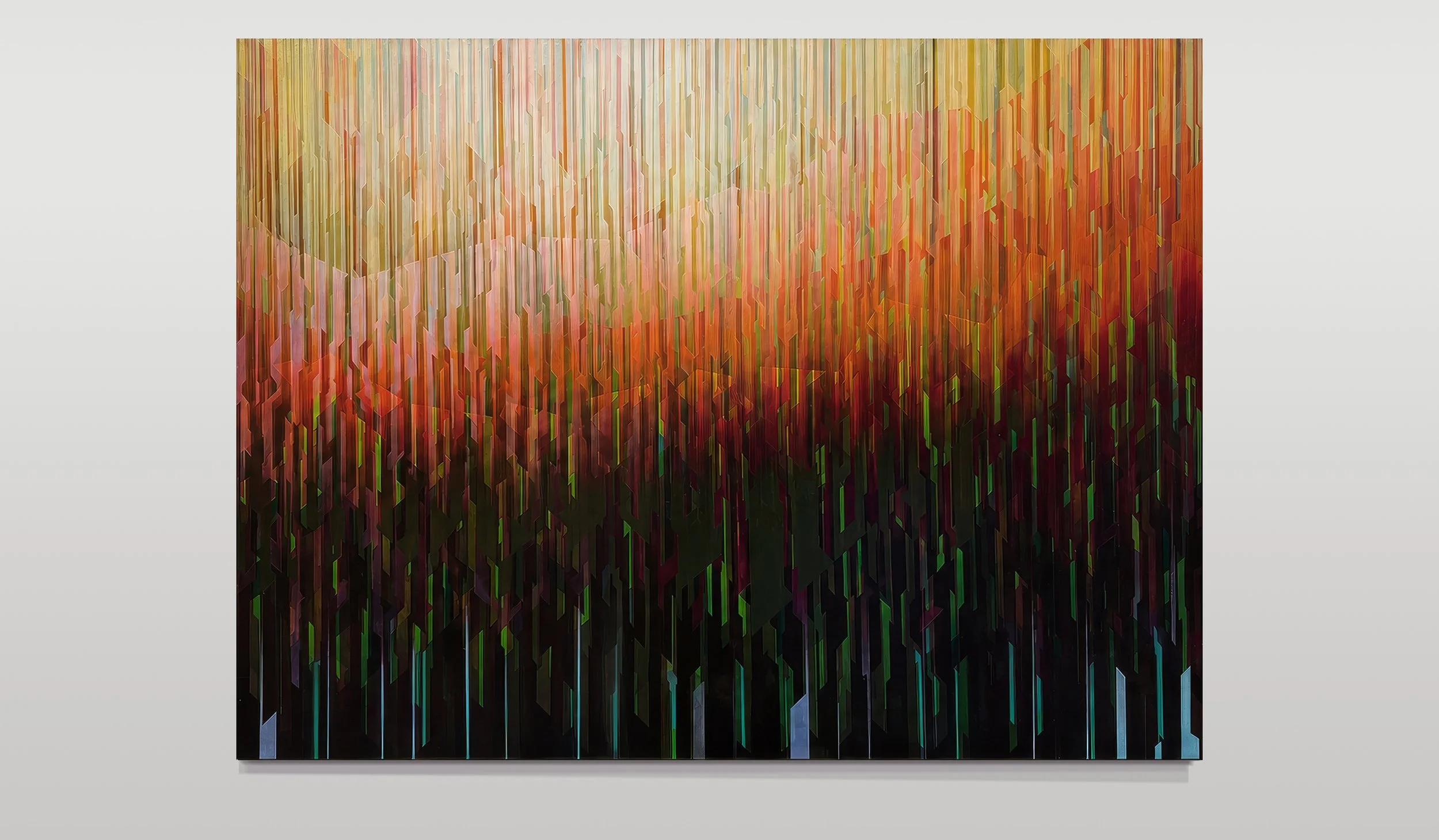 Distribution 25 (Treeline) - oil on panel (126 x 96cm)