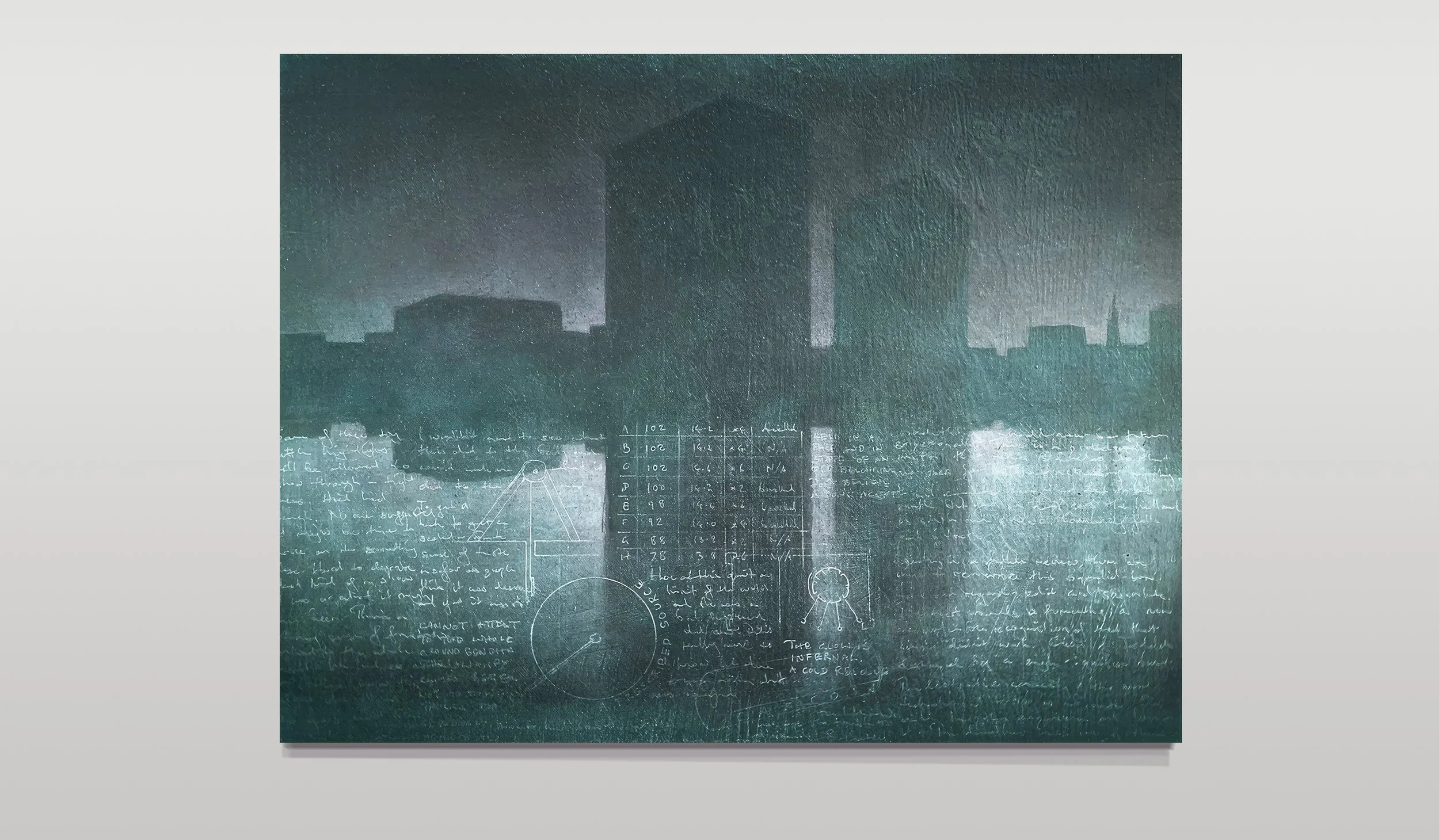 Distribution 6 (Mechanism) - oil on panel (42 x 31cm)