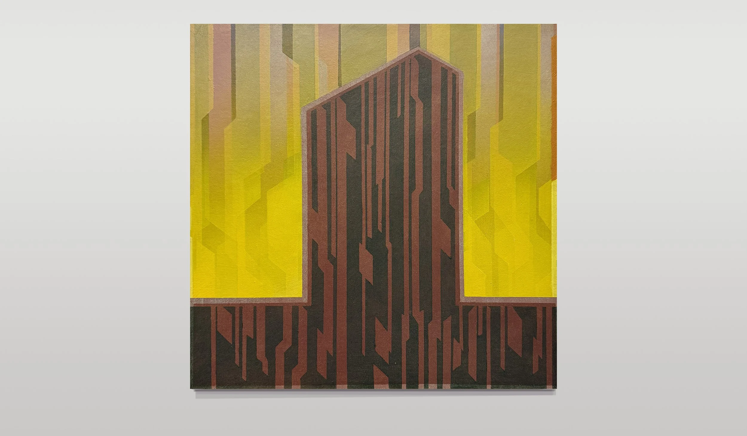 Distribution 13 - oil on wood  (41cm x 41cm)