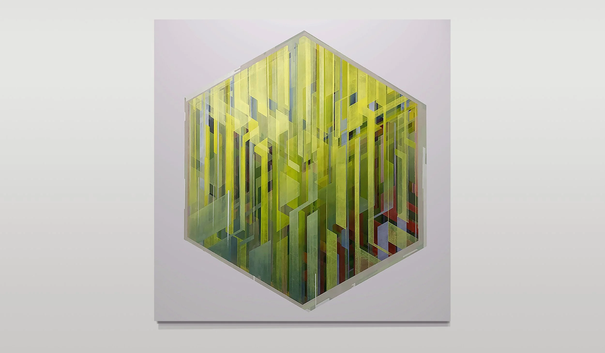 Distribution 14 - oil on canvas (88 x 88cm)