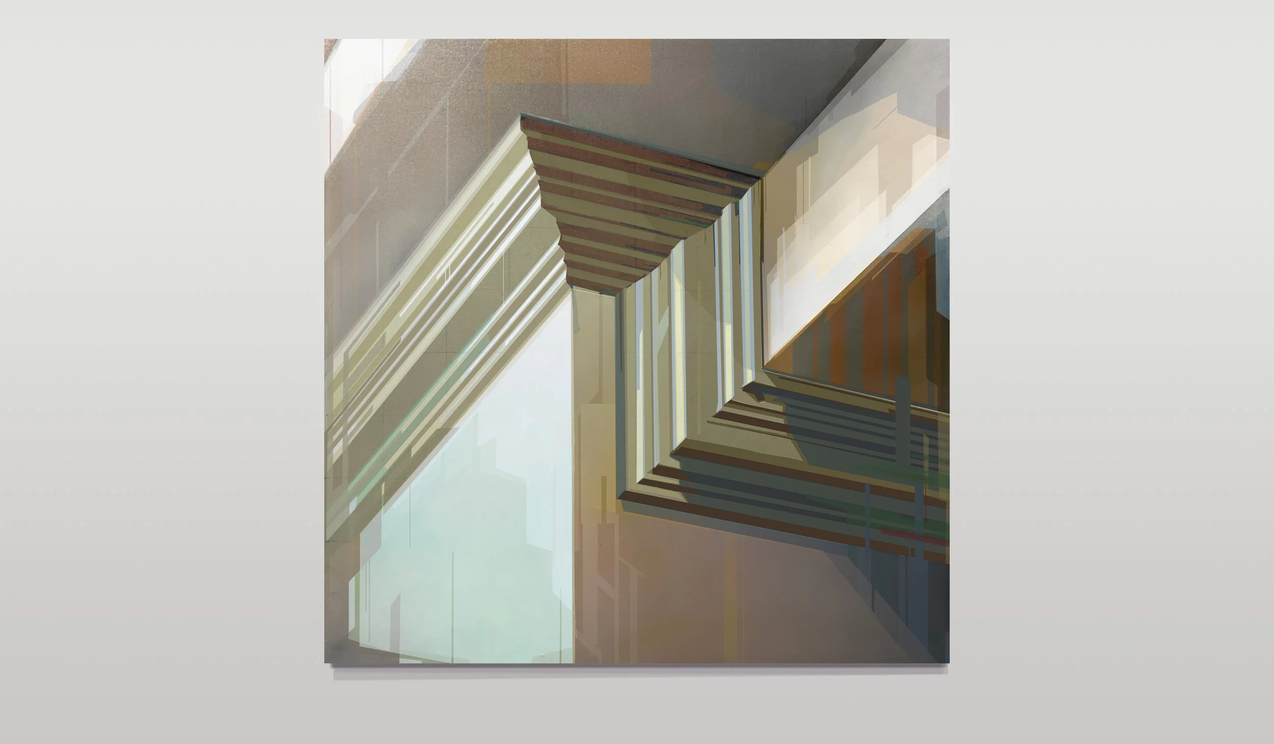 Distribution 10 (Folly) - oil on canvas (130 x 130cm)