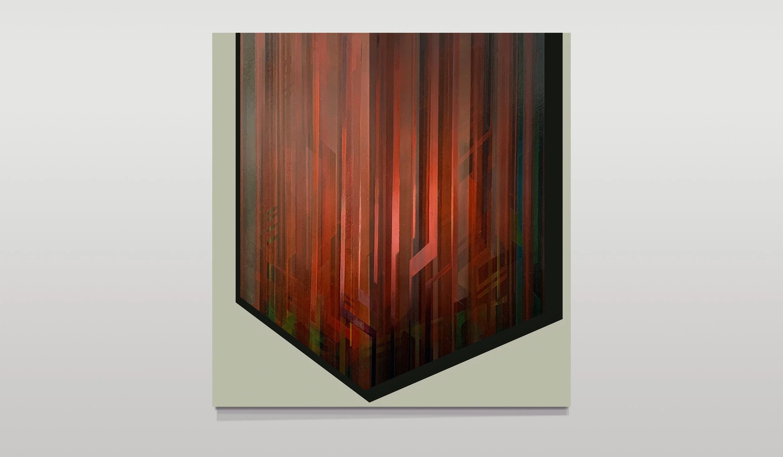 Distribution 8 - oil on canvas (80 x 84cm)
