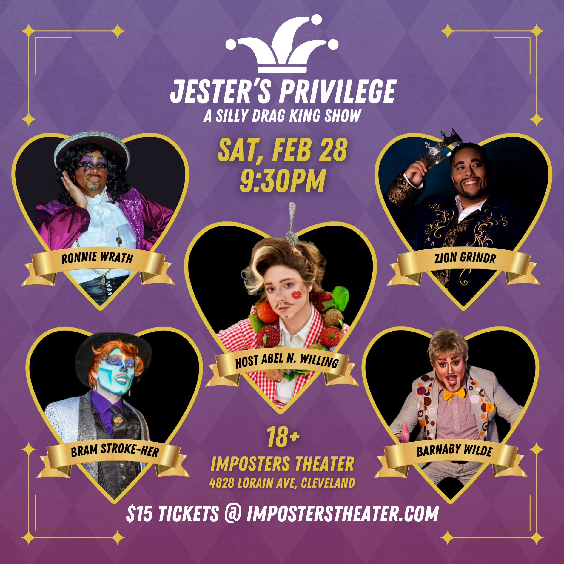 Jester’s Privilege - A Silly Drag King Show