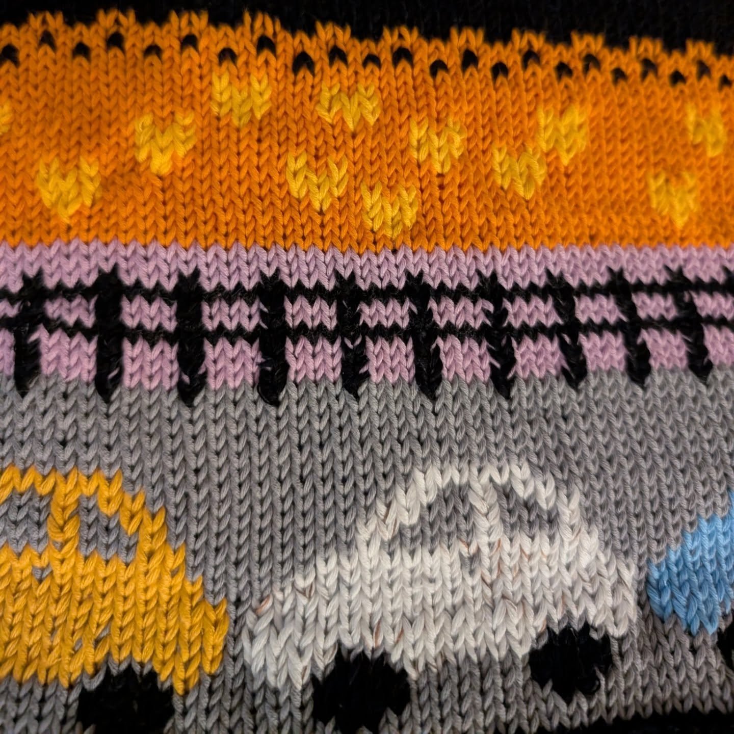 Creative Vibe - leftover cotton yarn knitted into a picture, a vest for my little grandson. 
.
.
.
#thereseljoseph #painting #art #artist #original #canadianartist #swissartist #malerei #cotton #knitting