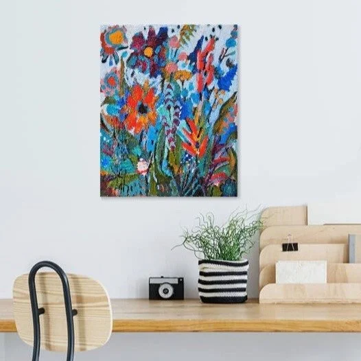 IT'S BLOOMING WILD just flew out of the studio and is on its way to a new home. Thanks to the collector. It's blooming awsome to know that this little treasure found it's forever home.

#thereseljoseph #art #artist #handmade #creative