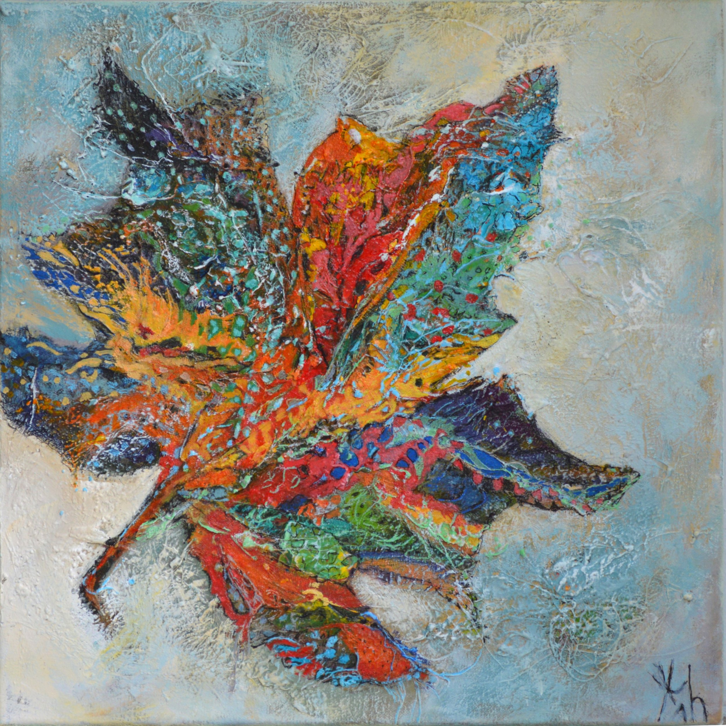 MOTLEY MAPLE - A motley bunch. We Canadians are diverse, colorful, united and proud. This painting has now moved out of my studio and found a place in a Canadian Home in the Howe Sound. 

#artist #canadian #handmade @art #thereseljoseph #paintings #o