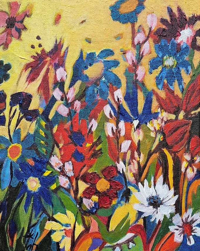 WILD WONDER - is now decorating the wall of a new art-lover. 

#thereseljoseph #art #artist #painting #handmade
