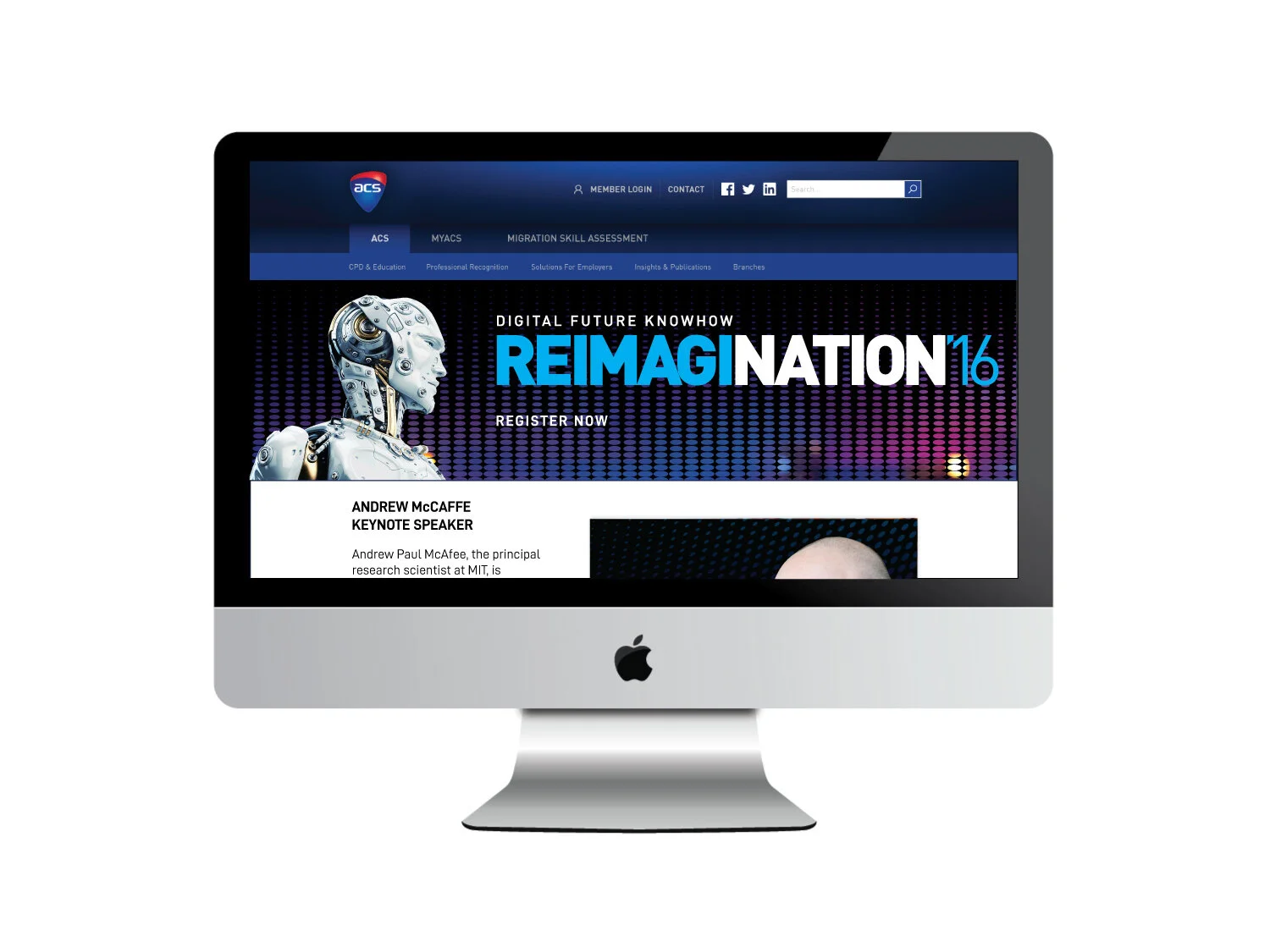 ACS Reimagination website design