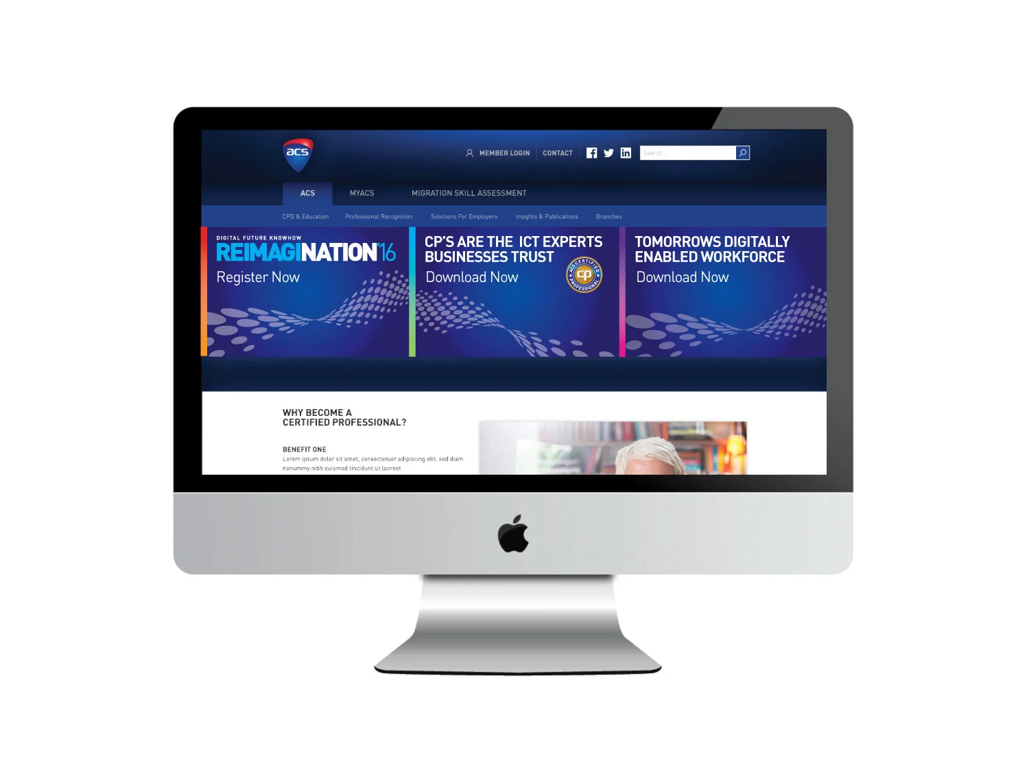 Website interface design by Ox brand