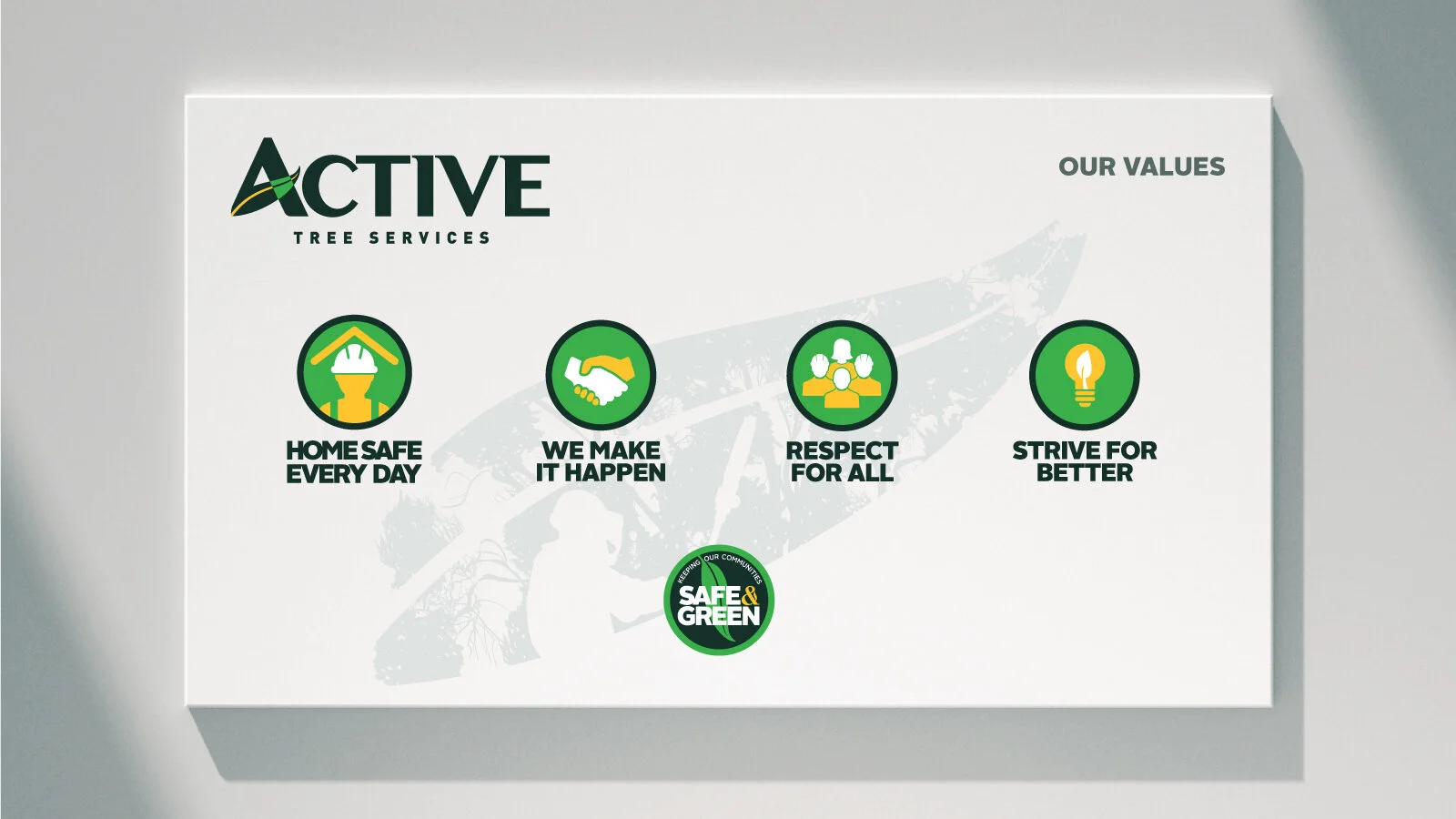 Active Tree Services Business card design by Ox brand