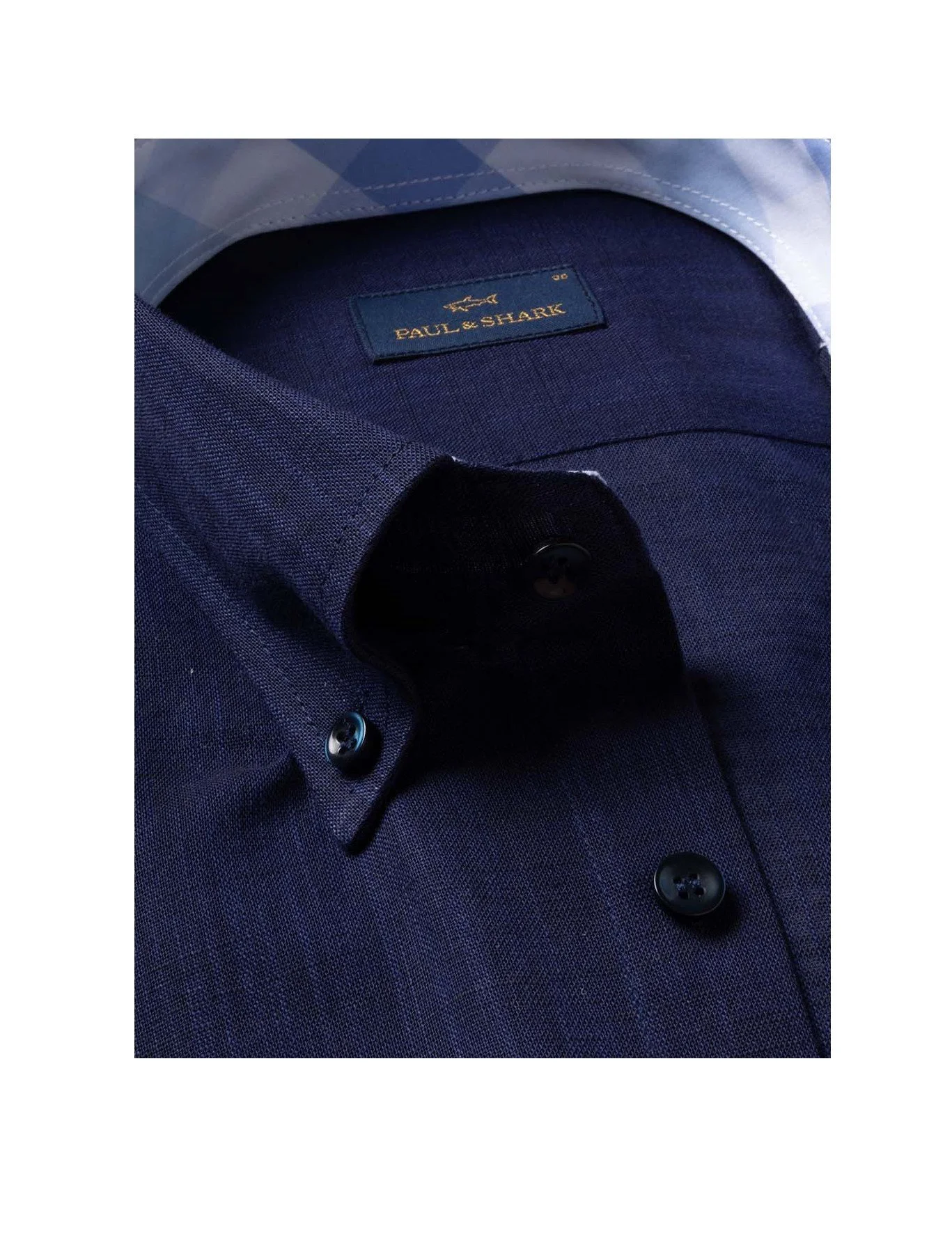 Textured Cotton Shirt Navy1.jpg