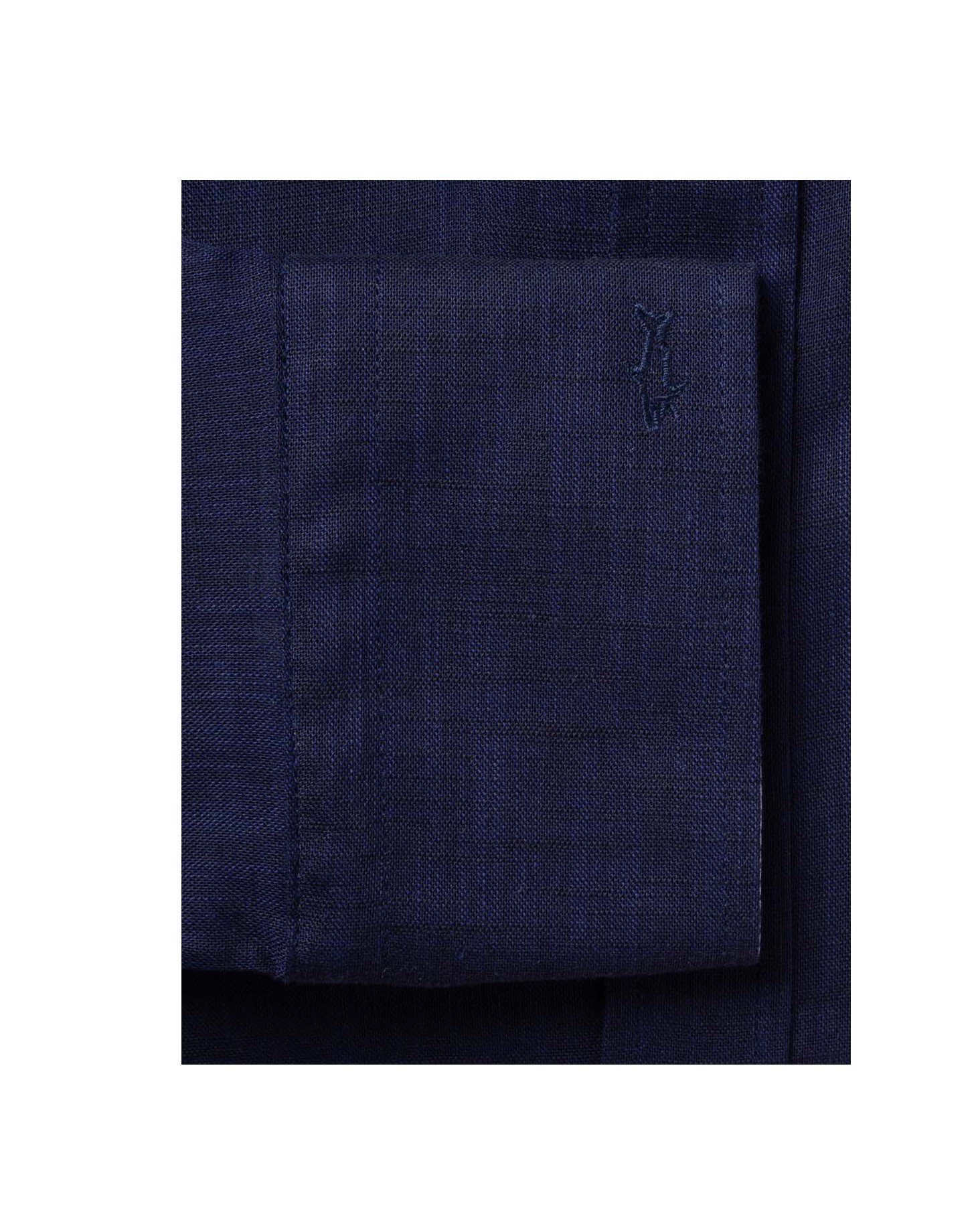 Textured Cotton Shirt Navy3.jpg