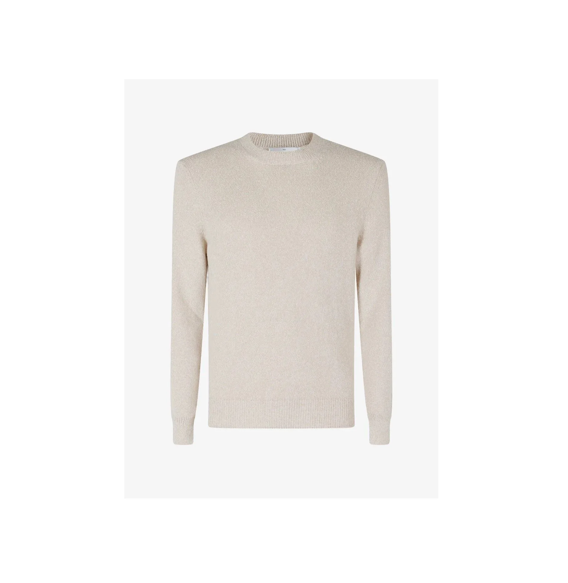 Gran Sasso crew-neck Cotton Blend Sweater                     Beige