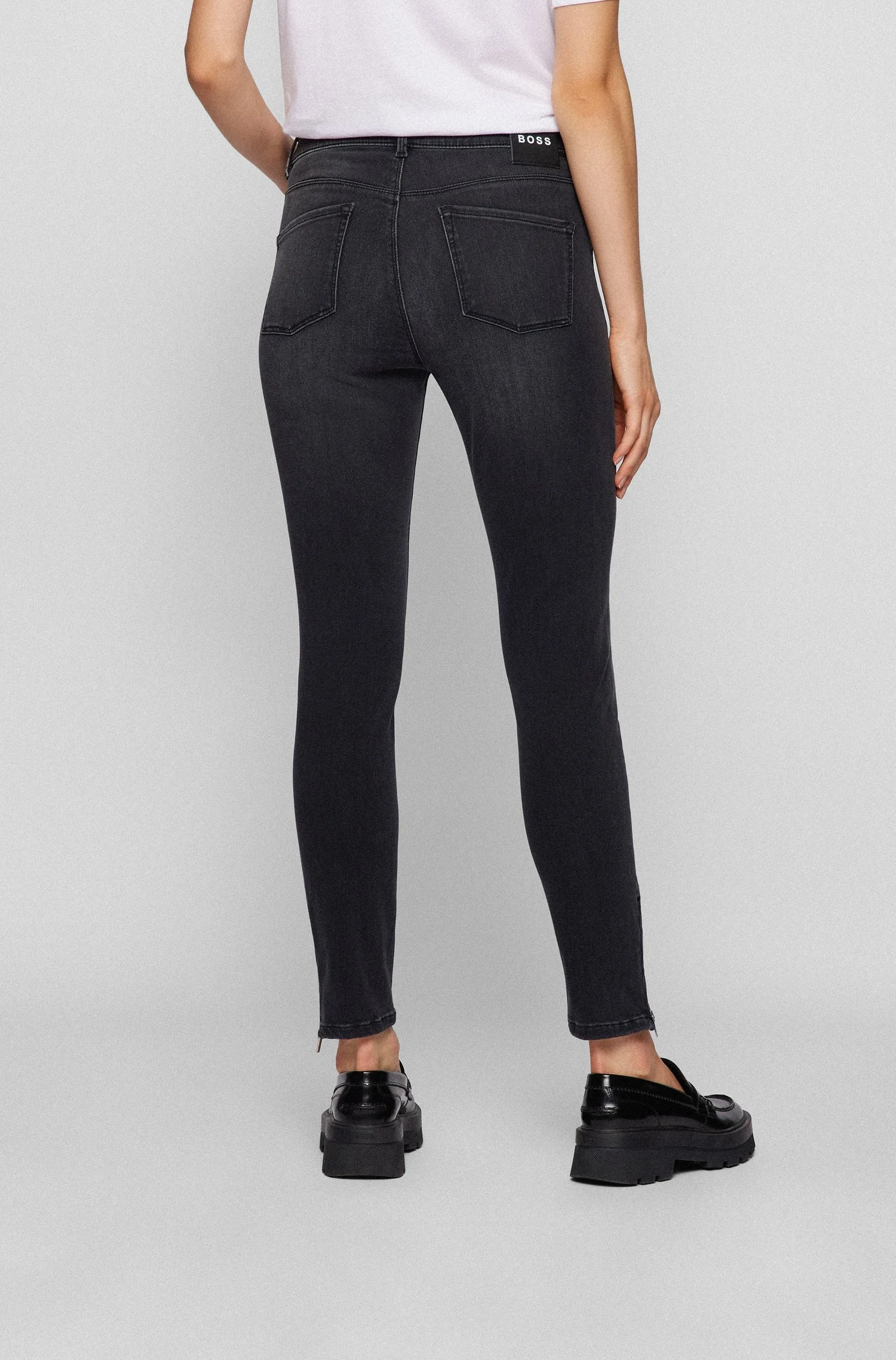 HUGO BOSS Skinny Fit Dk Charcoal Soft 