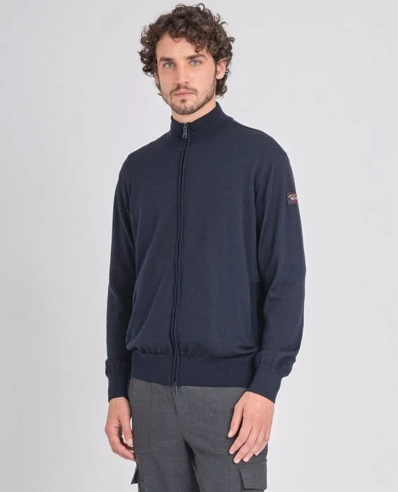 Paul \u0026 Shark Full Zip Cardigan in Wool 