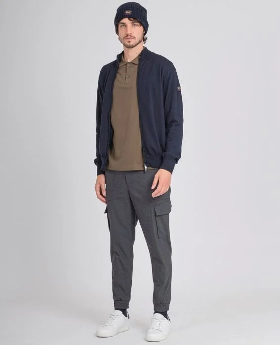 Paul \u0026 Shark Full Zip Cardigan in Wool 