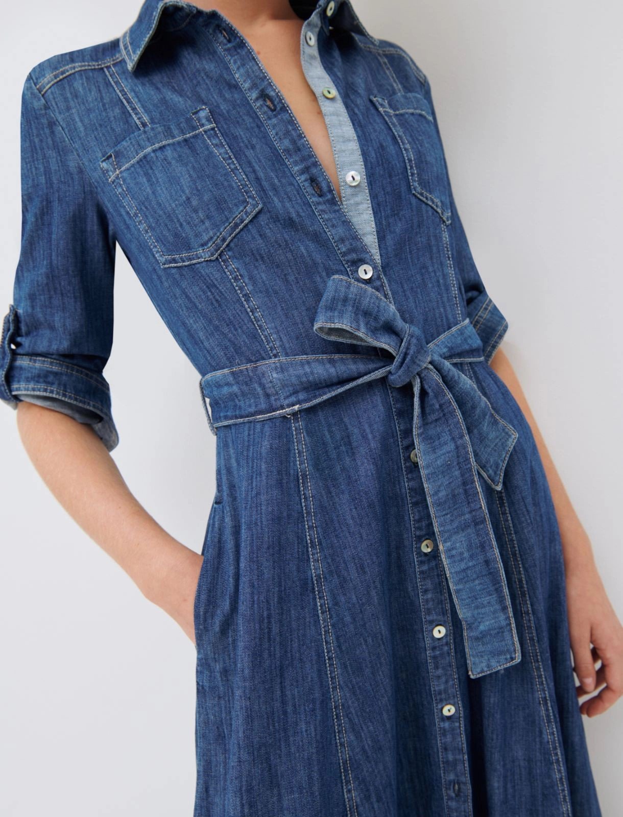 Marella Denim Shirt Dress — Fellini 