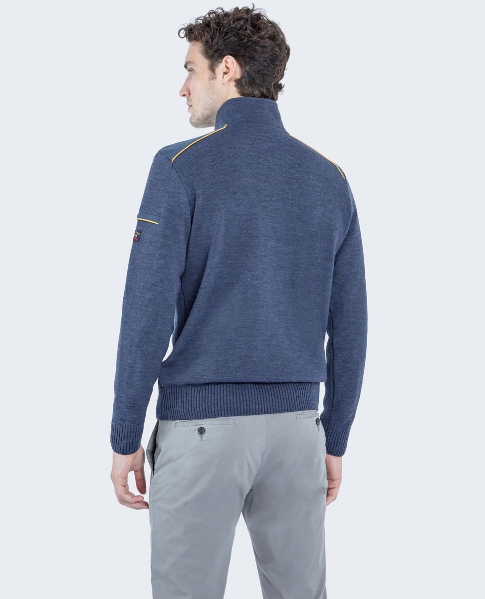 formule stout multifunctioneel Paul & Shark Wool half zip Sweater with fabric details — Fellini Tasmania |  Fashion for man & woman