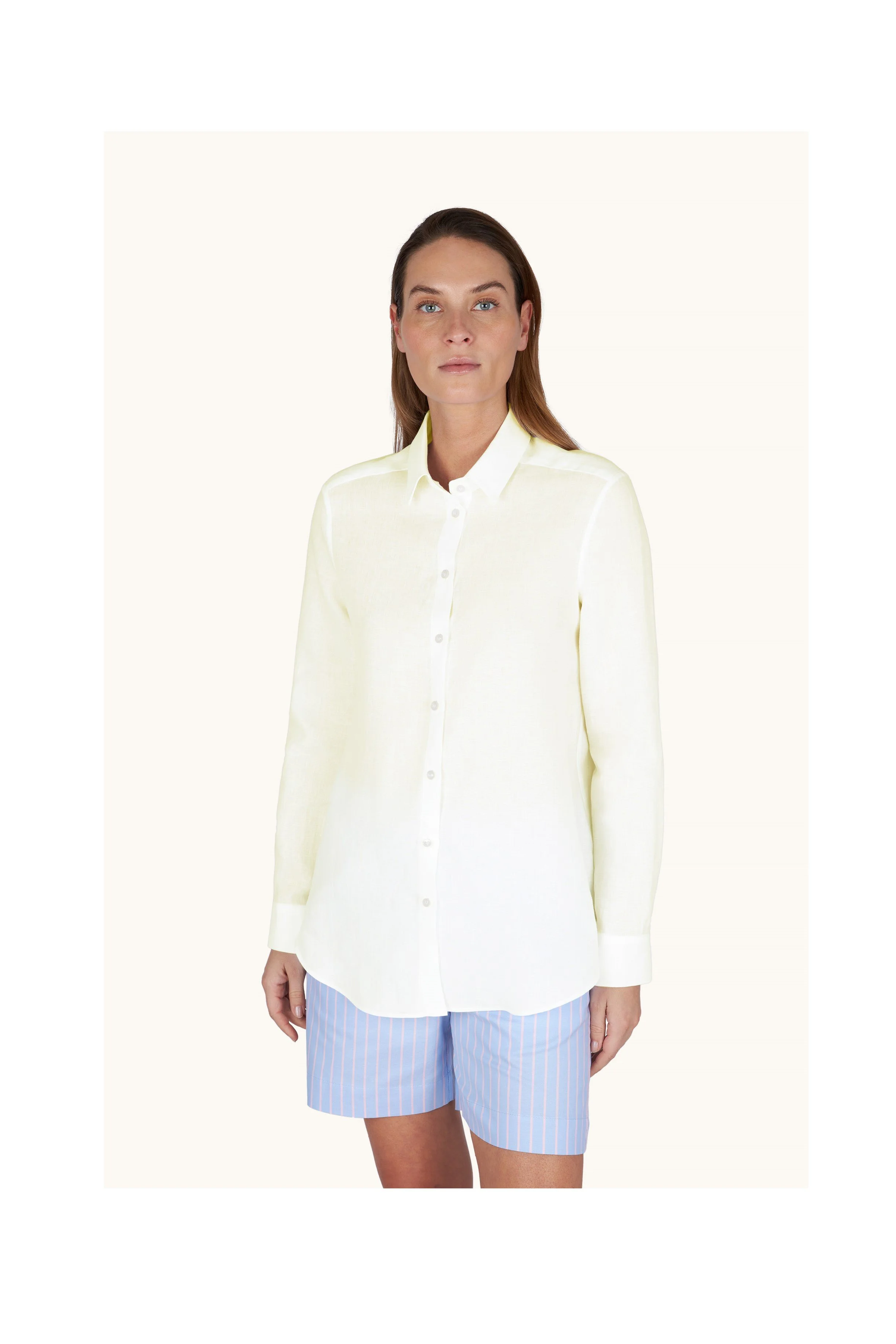 Paul & Shark Woman Shirt in Soffio linen                   White