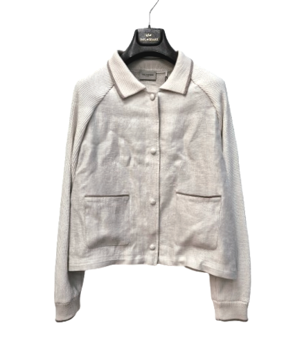Paul & Shark Woman Linen/Cotton Jacket              Natural