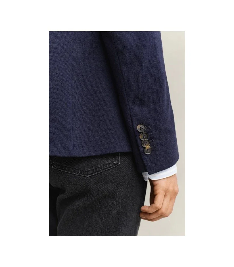 Pique Blazer Navy Gant3.jpg