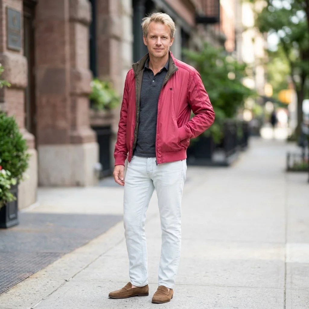 Digel Reversible Wind/Rain Jacket                                                           Cherry/Khaki