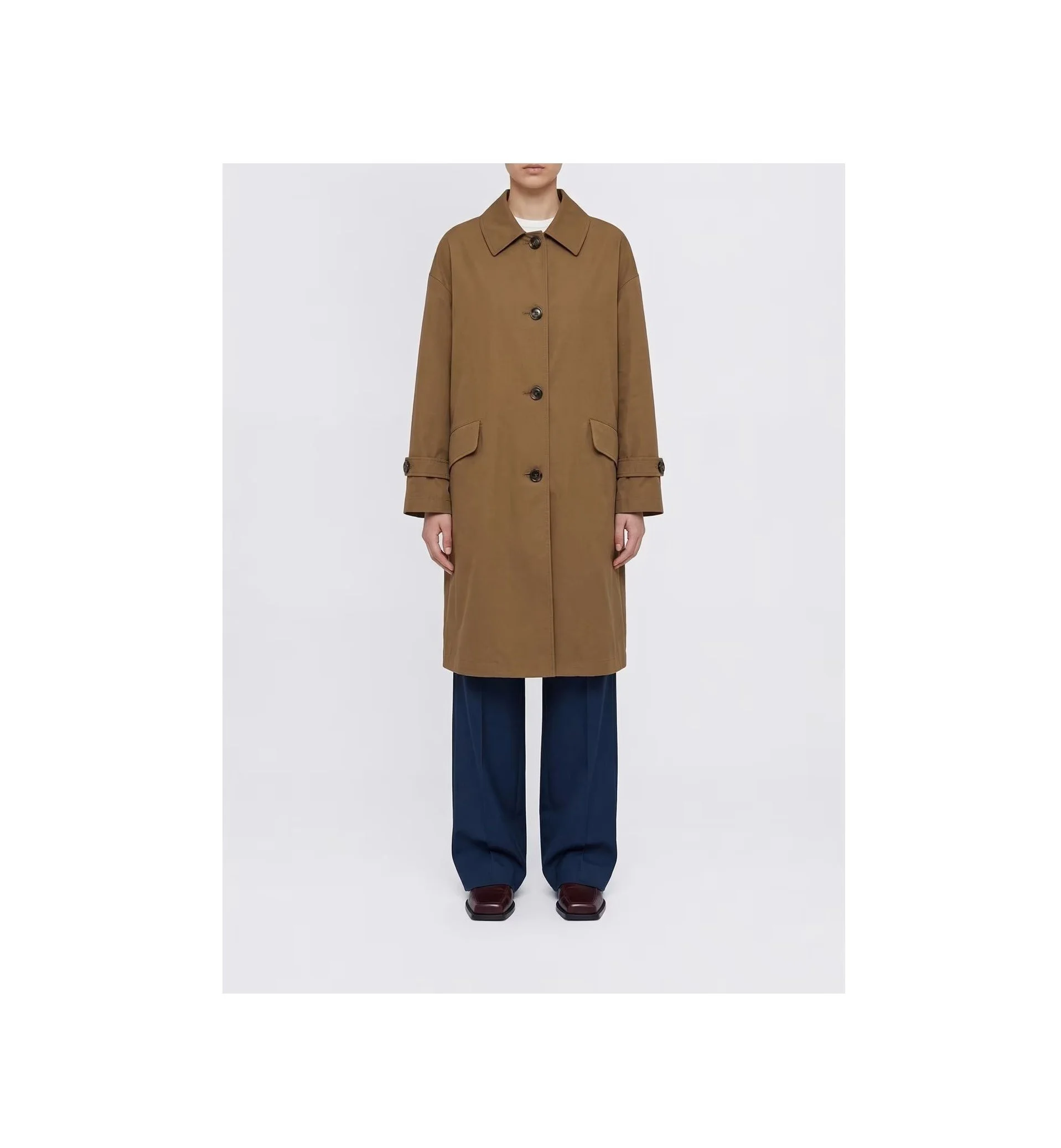 MAX MARA THE CUBE Petali Raincoat                                    Chocolate