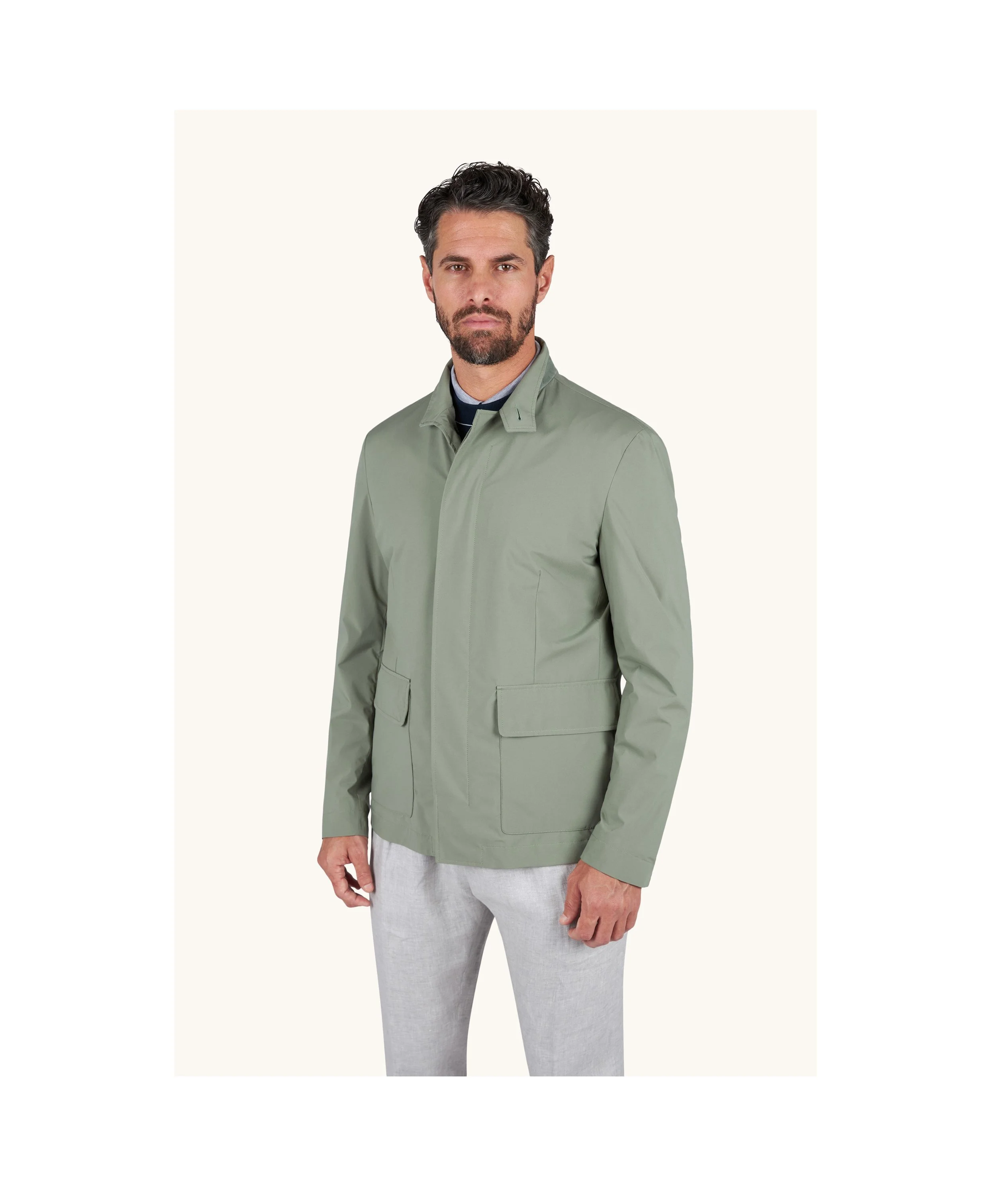 Paul And Shark Typhoon® Platinum car coat  in Agave Green