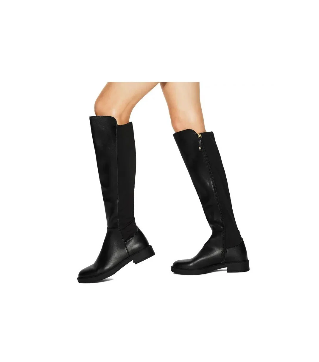 Mot Cle; Leather Riding Boot                                  BLACK