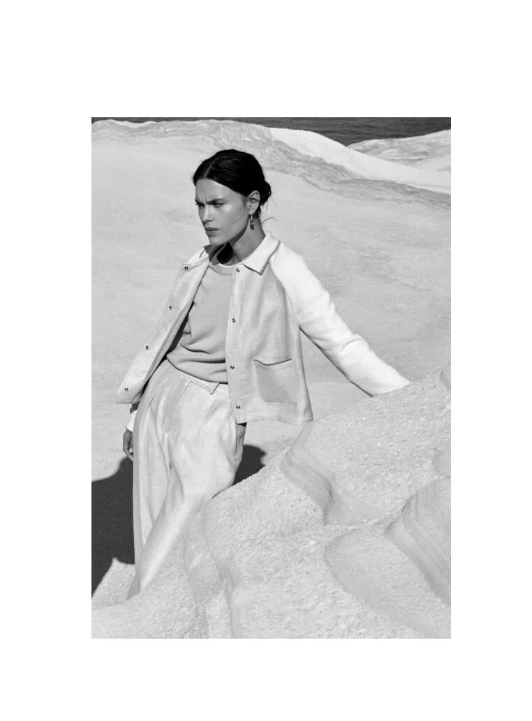 Paul & Shark Woman Linen/Cotton Jacket              Natural