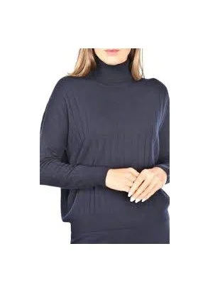 Gran Sasso Wool & Cashmere Turtleneck                                         Navy