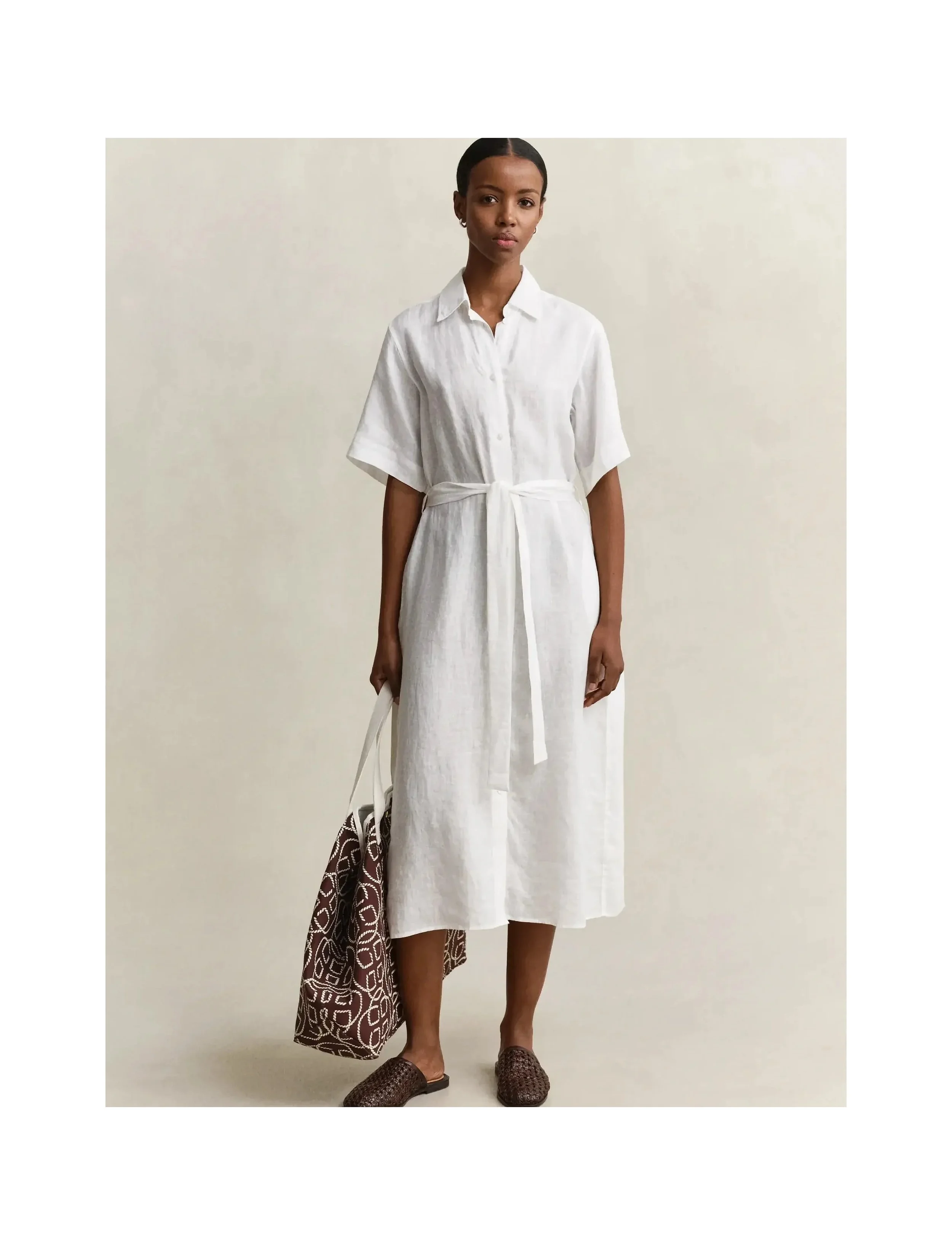Gant Linen Shirt dress                                        White