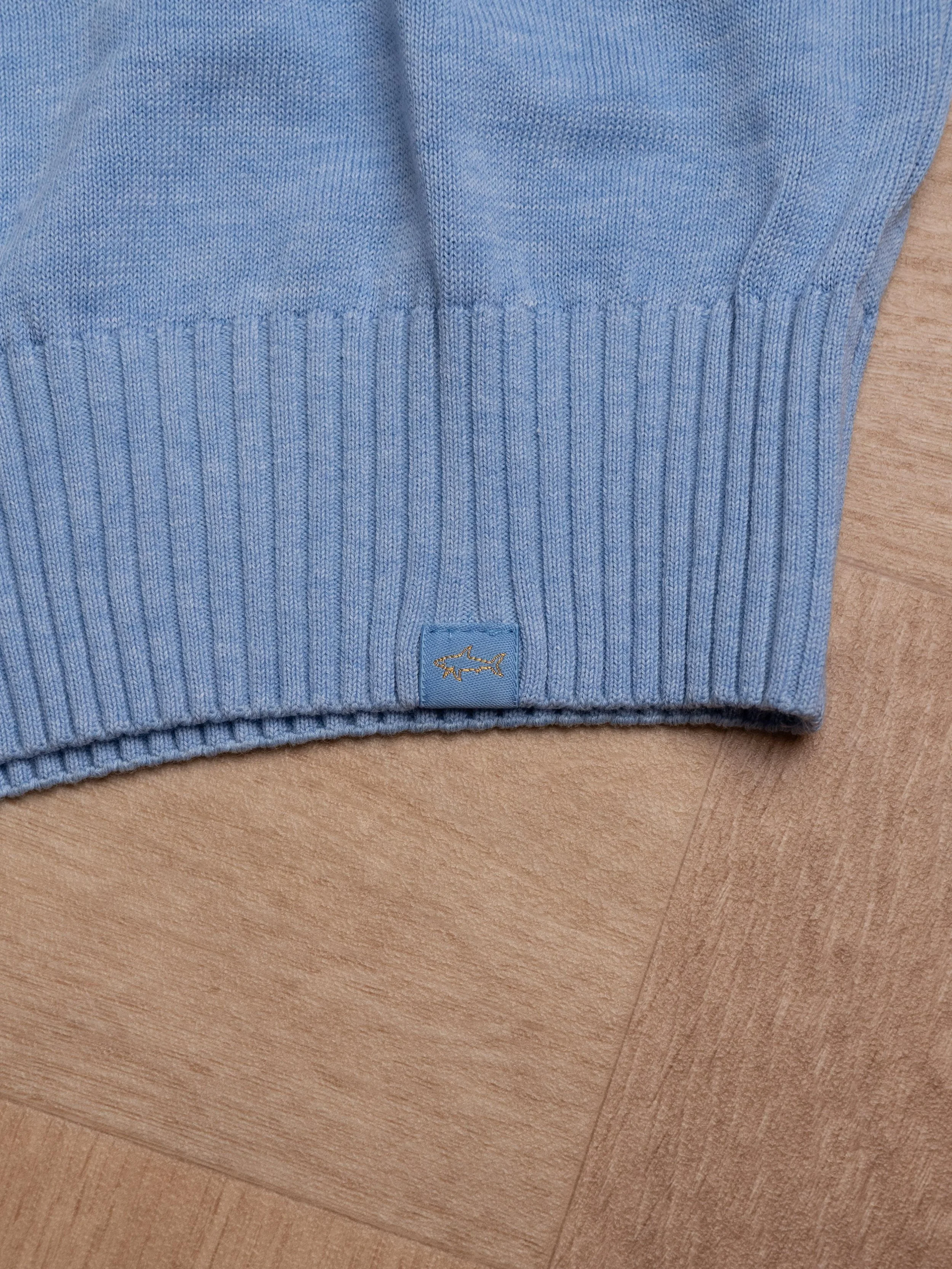 Light Blue Knit Polo Paul and Shark1.jpg