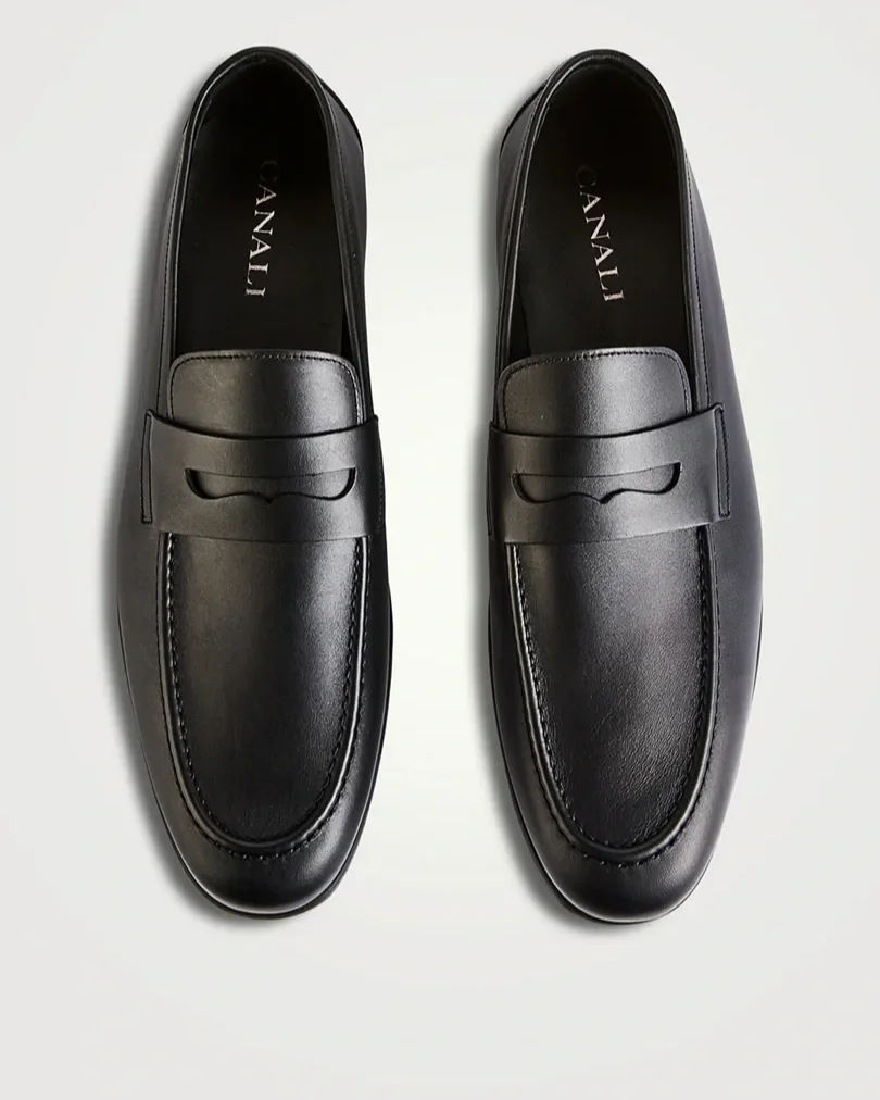 Canali Penny Loafer.                 Black