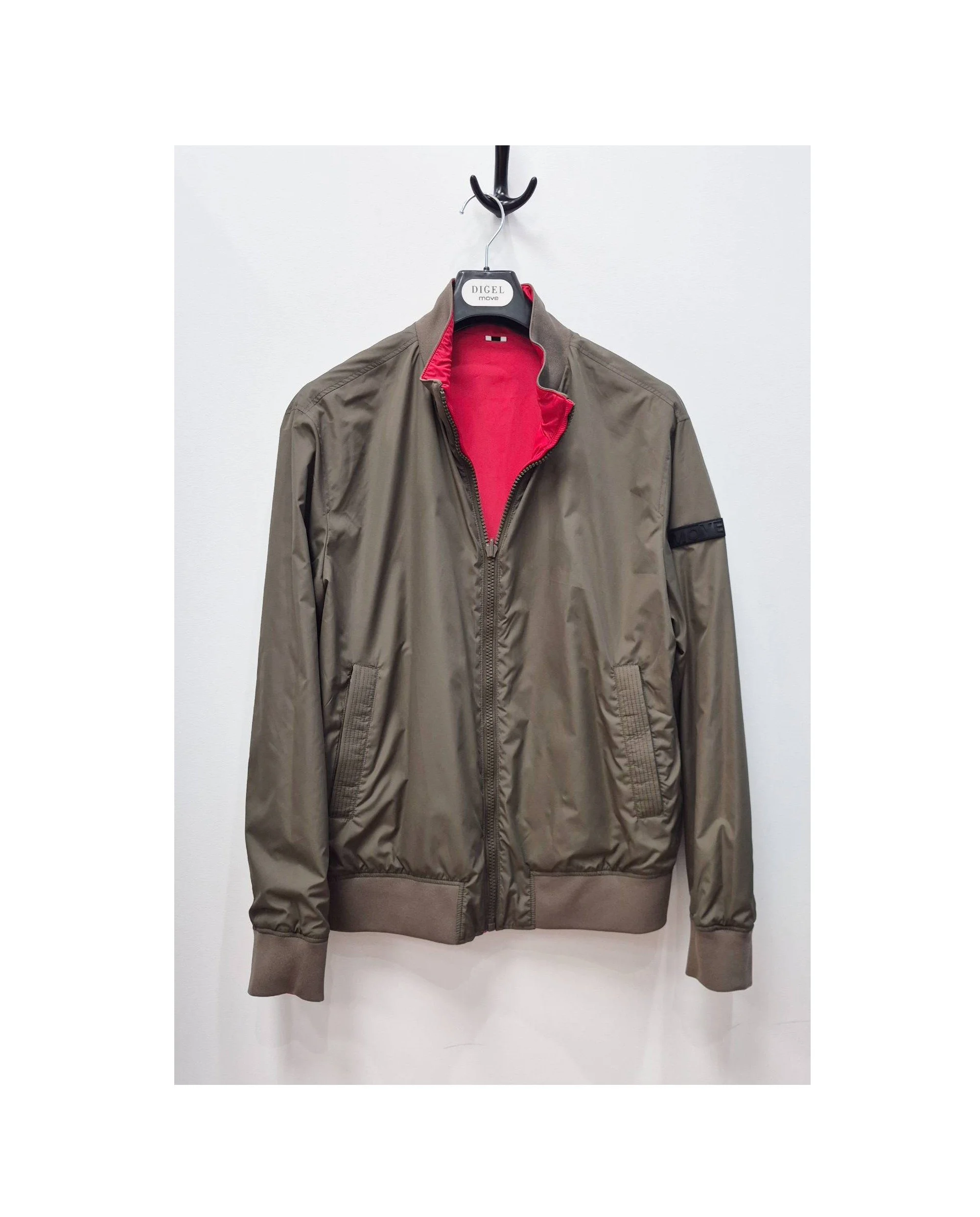 Digel Reversible Wind/Rain Jacket                                                           Cherry/Khaki
