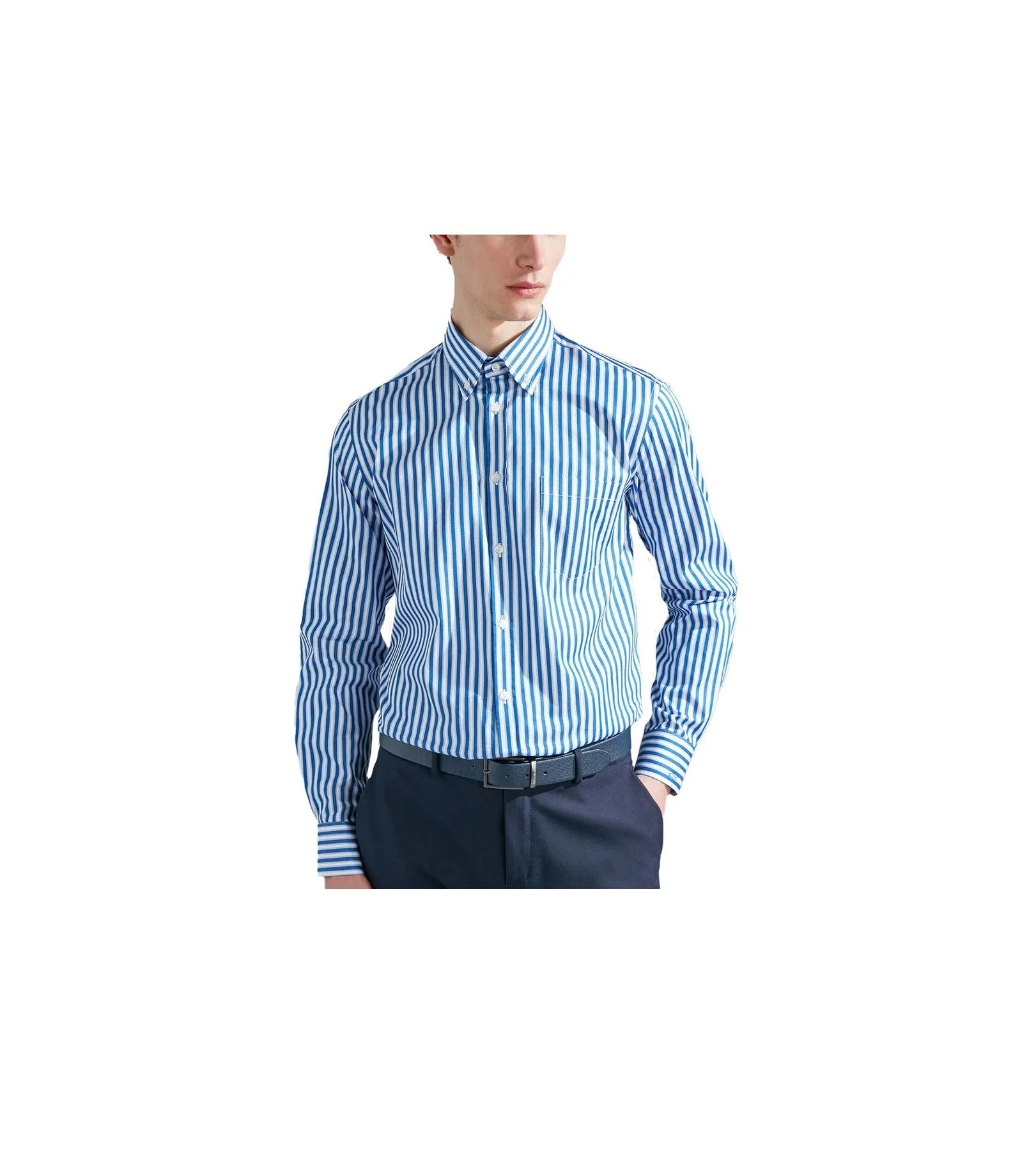 Paul & Shark Supima Cotton Shirt                                                                                        Blue Stripe