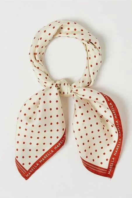 Foulard by Marella Mlaattinia in Red Polka dots