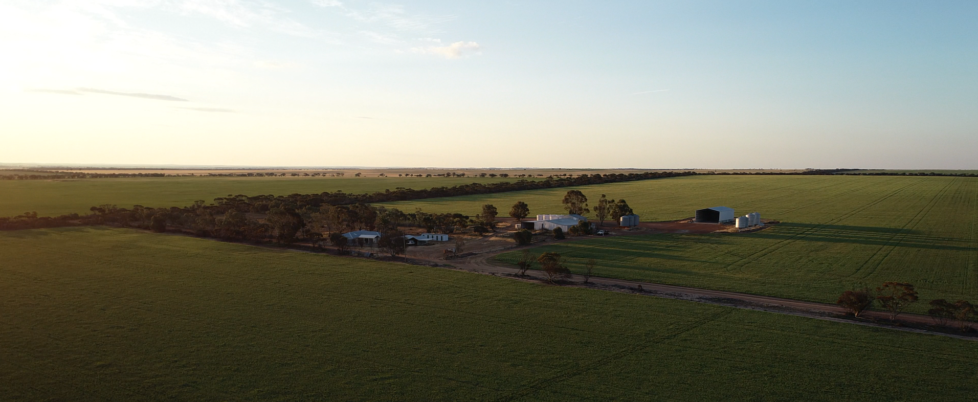 Sunset over Thorntons, Mallee Hill