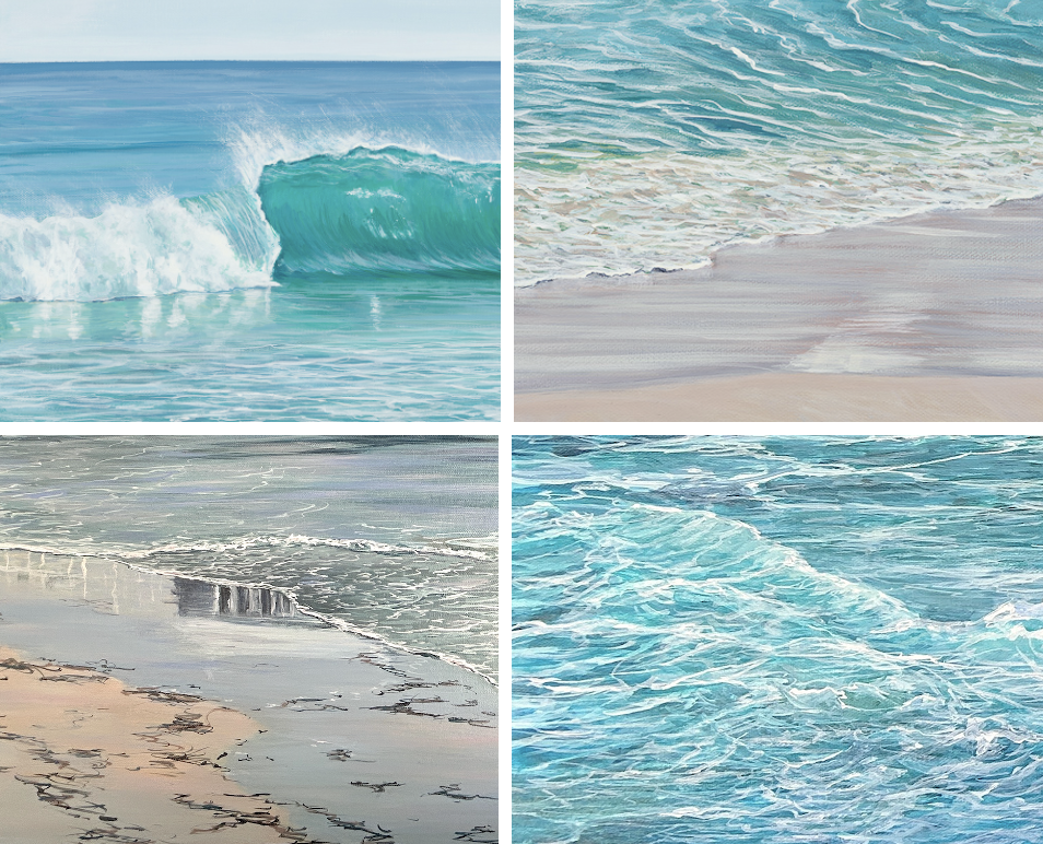 Settlers Series - Painting Water (acrylics) with Louise Collier