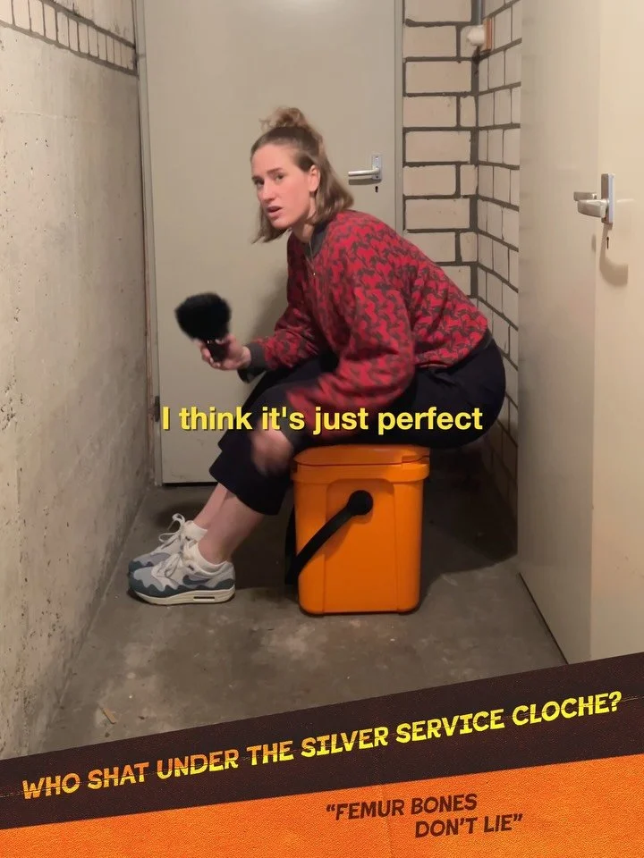 One bachelor party. One Yeti cooler. One silver service cloche covering something nobody ordered. Our most unhinged faecal case yet, and we don&rsquo;t say that lightly.

Who Shat Under The Silver Service Cloche? Is out now. Listen at your own risk ⚠