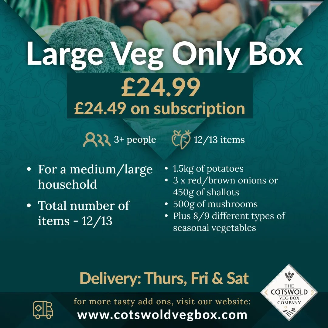 Large Veg Only Box Weekly — The Cotswold Veg Box Company