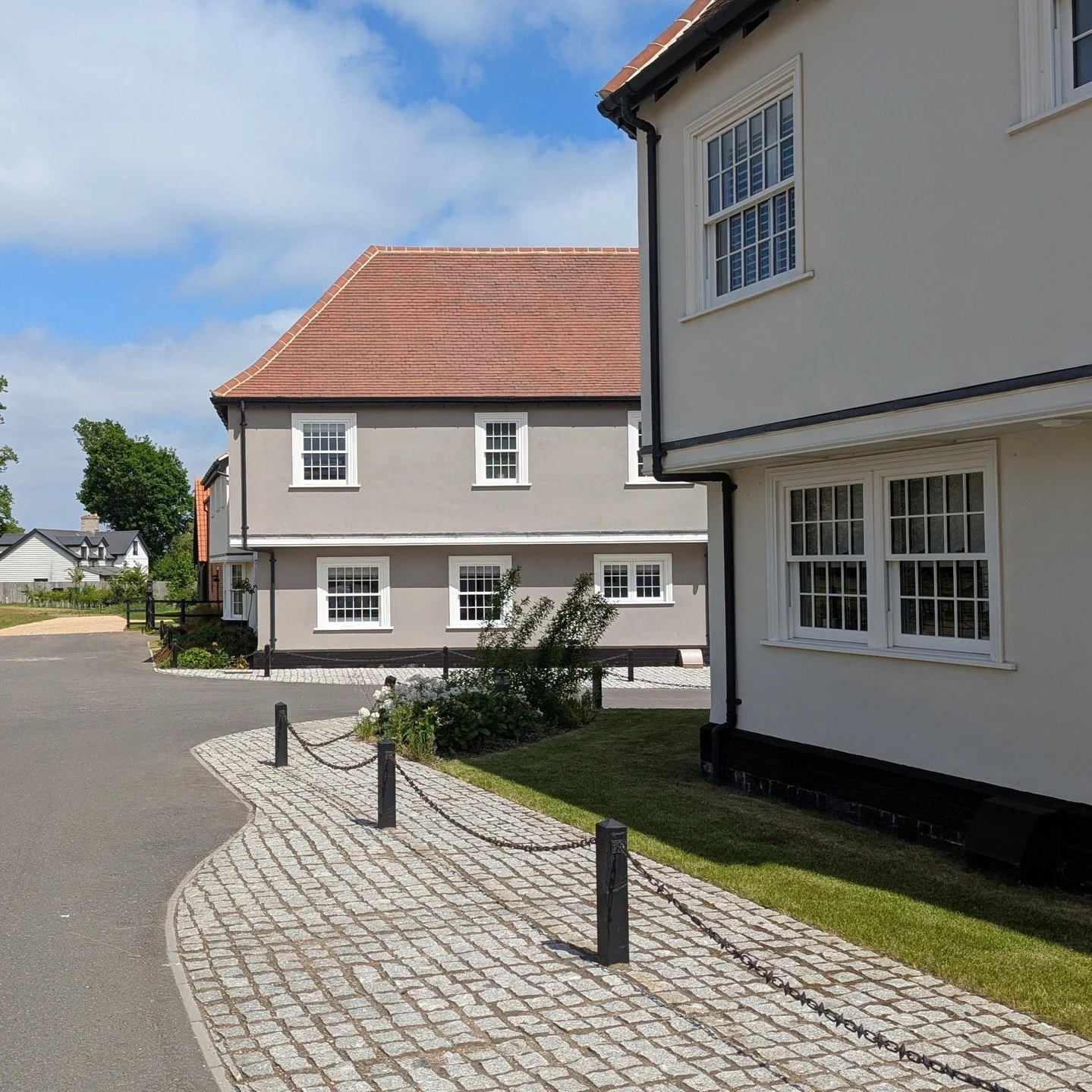 A heritage-led vision brings this site to life as a charming new hamlet, evolving naturally from its medieval roots.

Inspired by the Stour Valley&rsquo;s rural character &mdash; it blends farmstead clusters, village streets, and meadow cottages.

Fo
