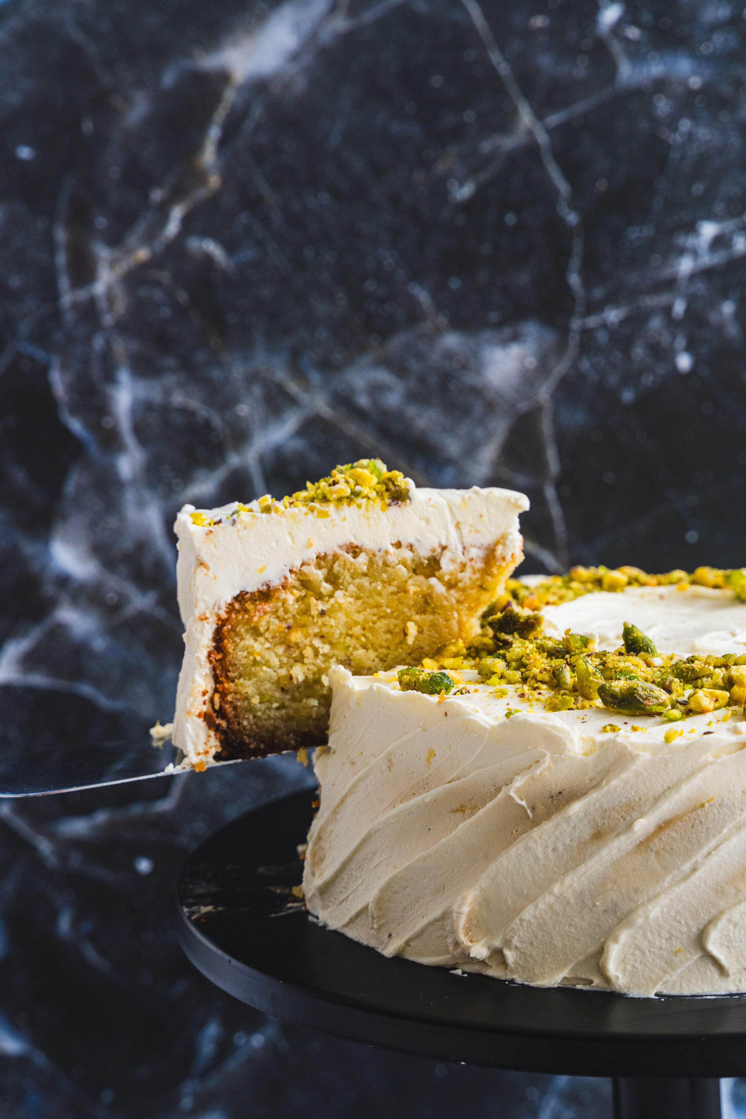 RECIPE: Lemon & Pistachio Polenta Cake