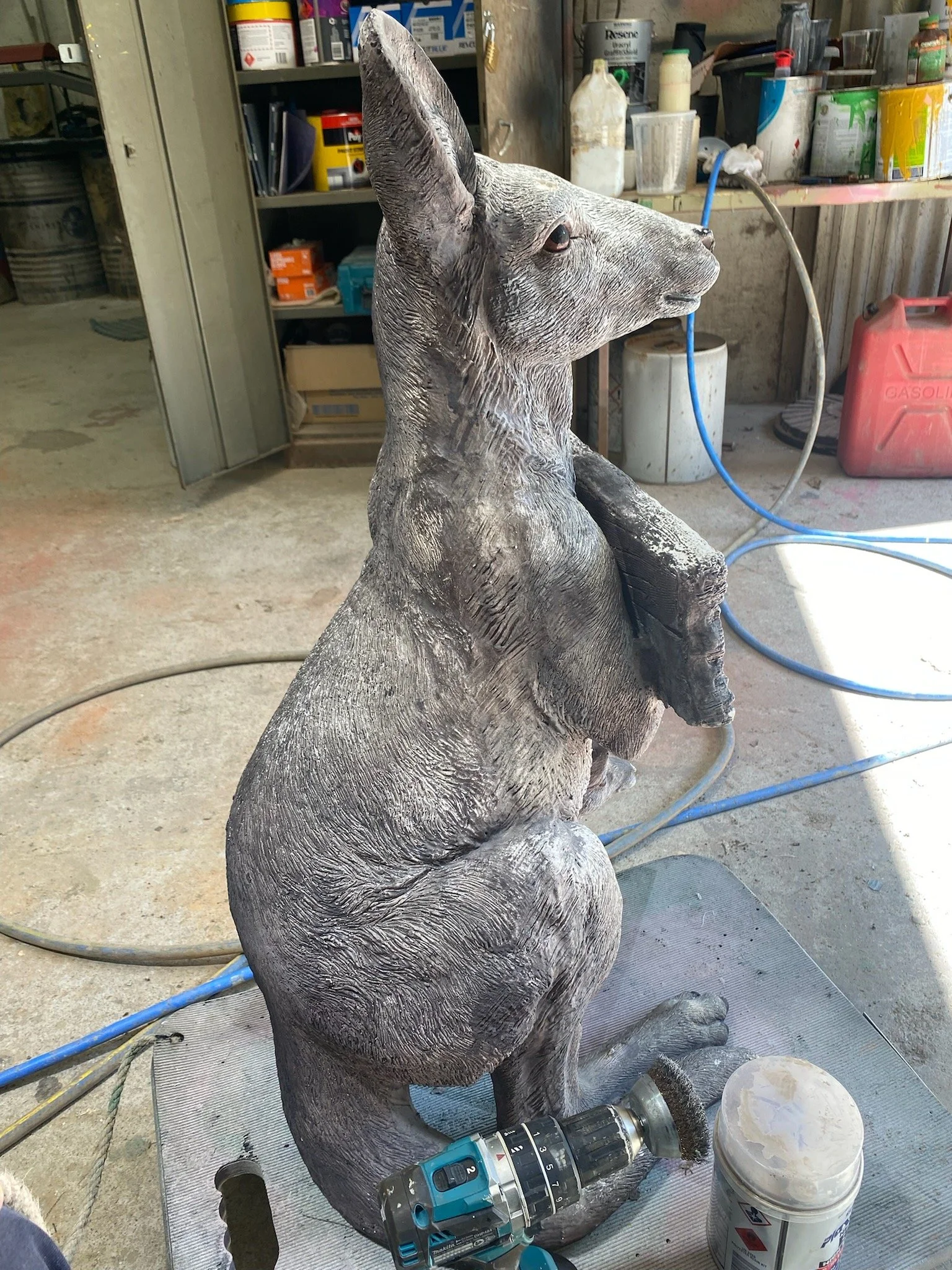 Kangaroo painted by Matt Smidt at Natureworks Australia