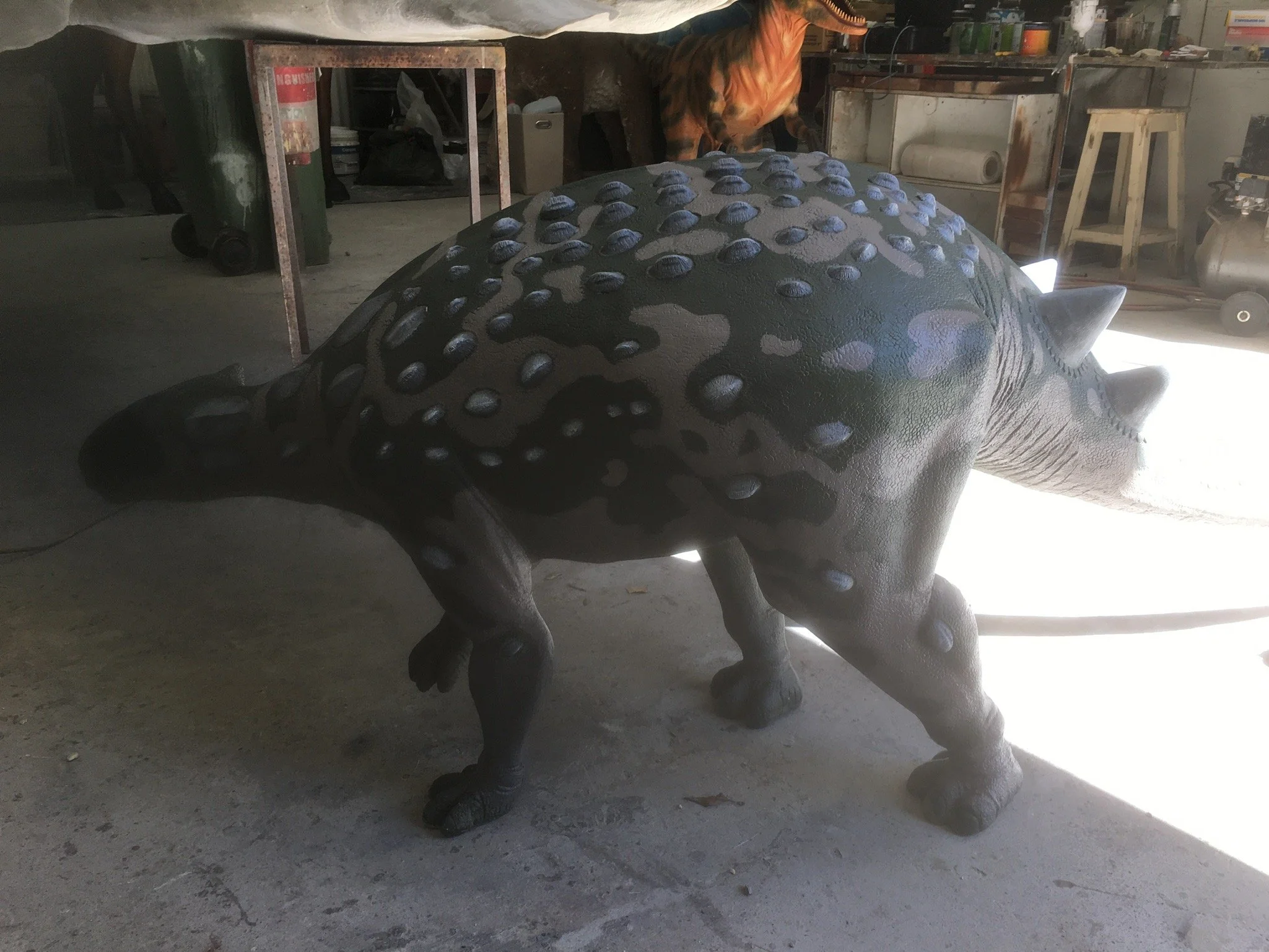 Dinosaur painted by Matt Smidt at Natureworks Australia