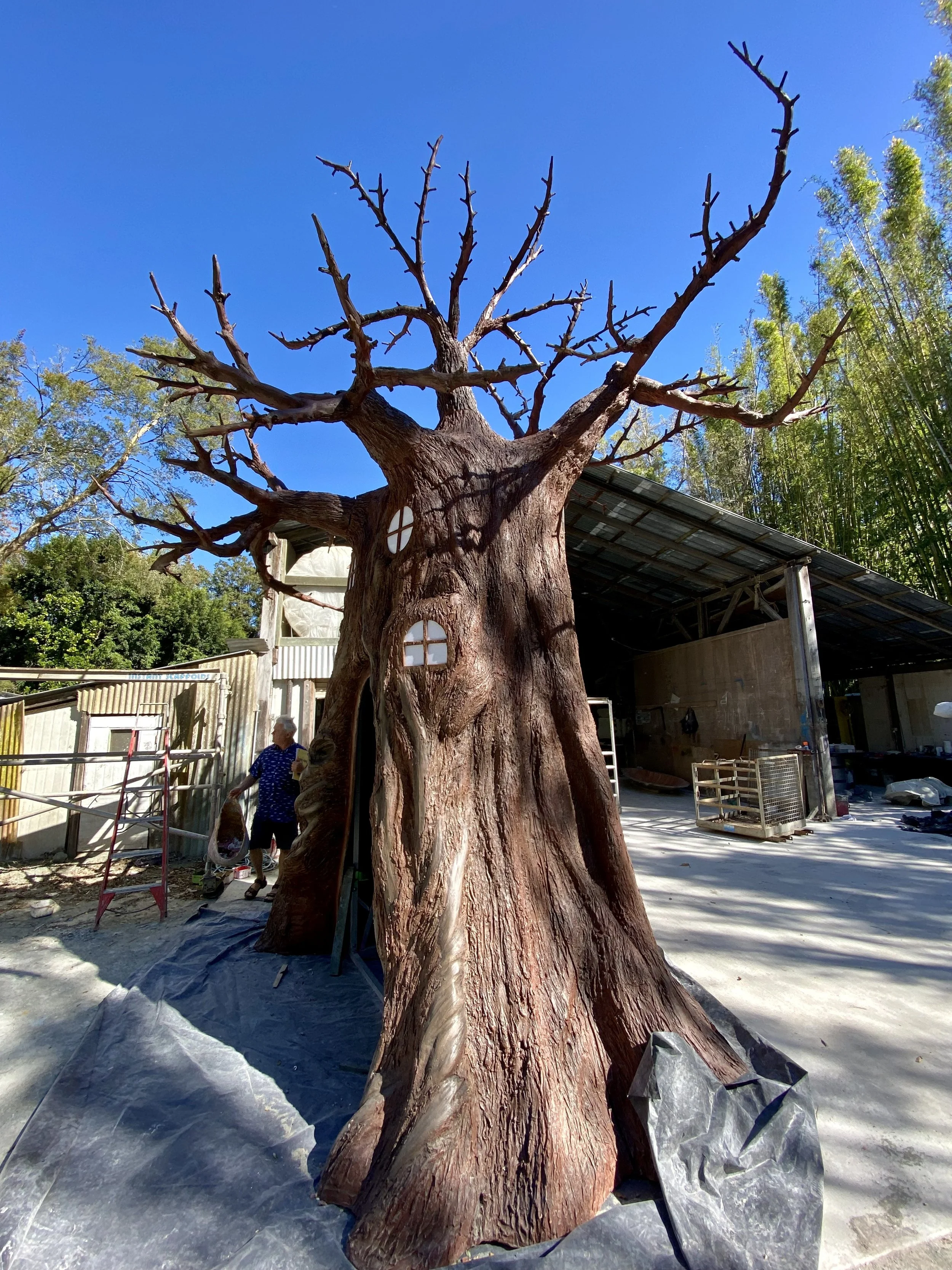 Tree painted by Matt Smidt at Natureworks Australia