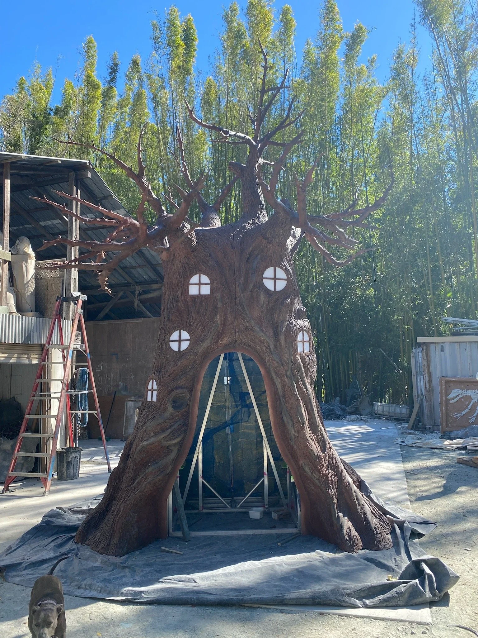 Tree painted by Matt Smidt at Natureworks Australia